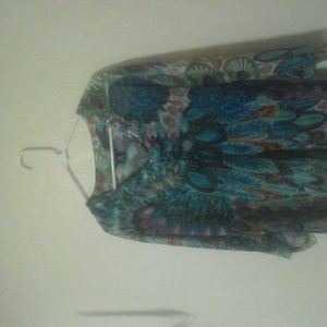 Peacock Swimsuit Cover Up or Top